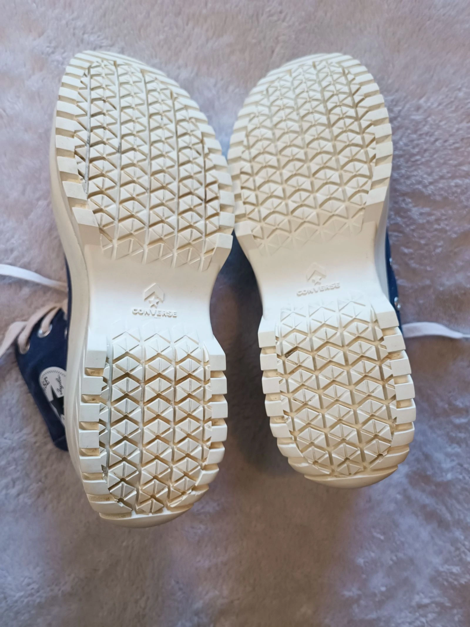 Pair of Converse All Star Chuck Taylor in good condition size 38 navy blue color platform sole – photo 7